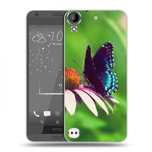 Дизайнерский пластиковый чехол для HTC Desire 530 Бабочки