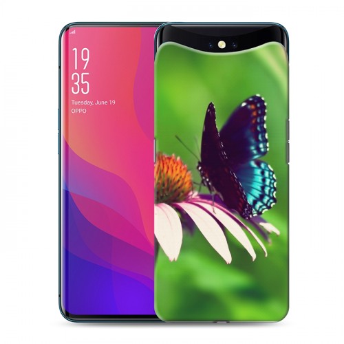 Дизайнерский силиконовый чехол для OPPO Find X Бабочки