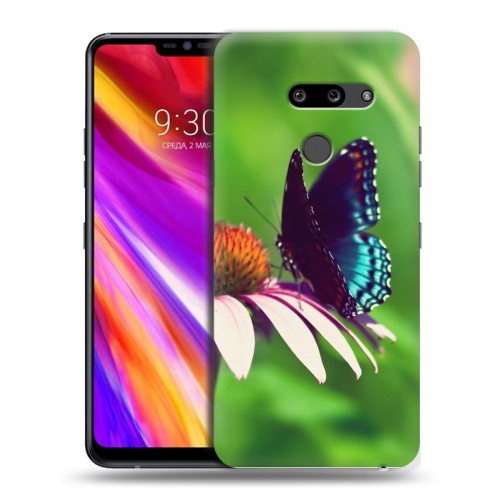 Дизайнерский пластиковый чехол для LG G8 ThinQ Бабочки