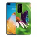 Дизайнерский пластиковый чехол для Huawei P40 Бабочки