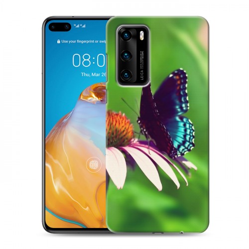 Дизайнерский пластиковый чехол для Huawei P40 Бабочки