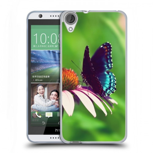 Дизайнерский силиконовый чехол для HTC Desire 820 Бабочки