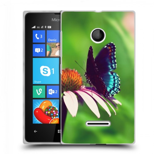 Дизайнерский пластиковый чехол для Microsoft Lumia 435 Бабочки