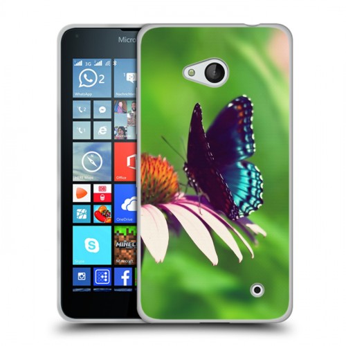 Дизайнерский силиконовый чехол для Microsoft Lumia 640 Бабочки