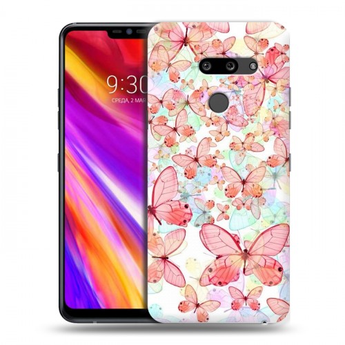 Дизайнерский пластиковый чехол для LG G8 ThinQ Бабочки