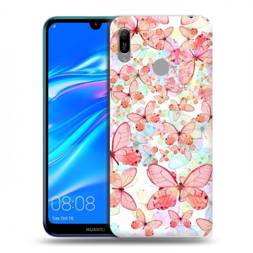 Дизайнерский пластиковый чехол для Huawei Y6 (2019) Бабочки