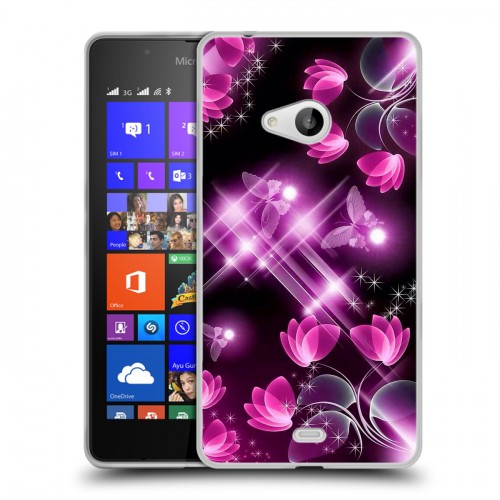 Дизайнерский пластиковый чехол для Microsoft Lumia 540 Бабочки