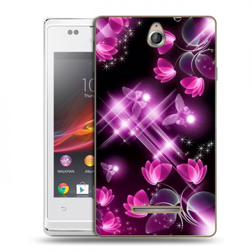 Дизайнерский пластиковый чехол для Sony Xperia E Бабочки