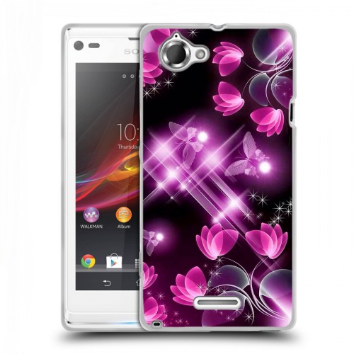 Дизайнерский пластиковый чехол для Sony Xperia L Бабочки