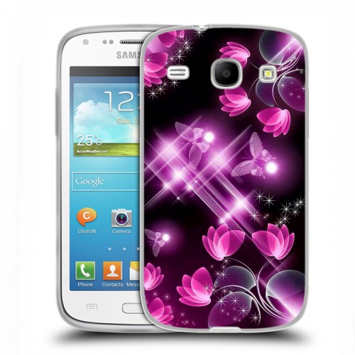 Дизайнерский силиконовый чехол для Samsung Galaxy Core Бабочки