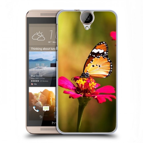 Дизайнерский пластиковый чехол для HTC One E9+ Бабочки