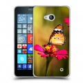 Дизайнерский пластиковый чехол для Microsoft Lumia 640 Бабочки