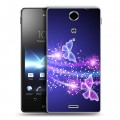 Дизайнерский пластиковый чехол для Sony Xperia TX Бабочки