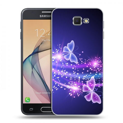 Дизайнерский пластиковый чехол для Samsung Galaxy J5 Prime Бабочки