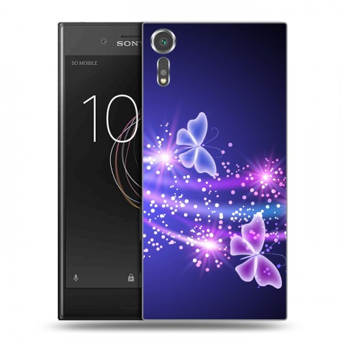 Дизайнерский пластиковый чехол для Sony Xperia XZs Бабочки