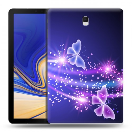 Дизайнерский силиконовый чехол для Samsung Galaxy Tab S4 Бабочки