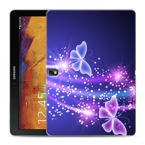 Дизайнерский силиконовый чехол для Samsung Galaxy Note 10.1 2014 editon Бабочки