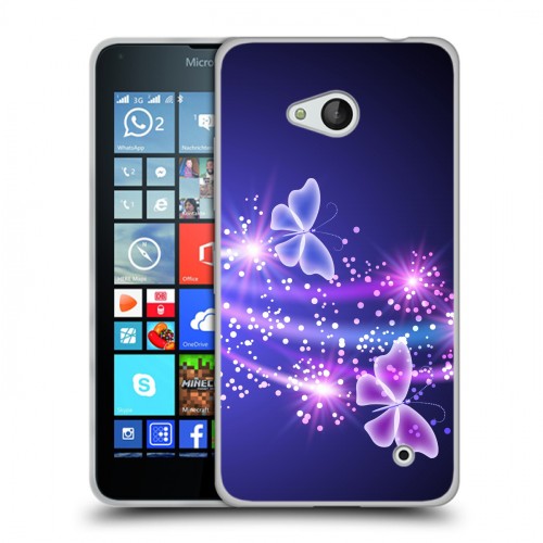 Дизайнерский силиконовый чехол для Microsoft Lumia 640 Бабочки