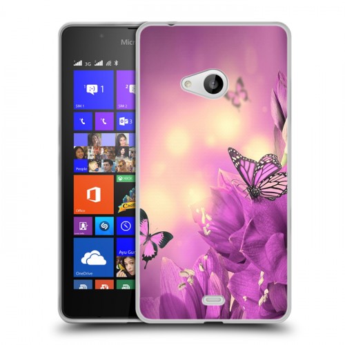 Дизайнерский пластиковый чехол для Microsoft Lumia 540 Бабочки