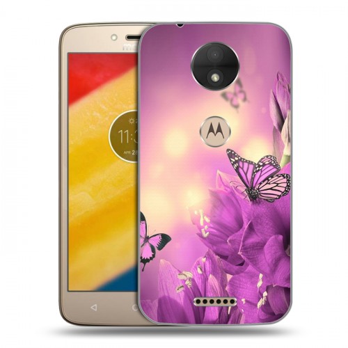 Дизайнерский силиконовый чехол для Motorola Moto C Бабочки