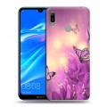 Дизайнерский пластиковый чехол для Huawei Y6 (2019) Бабочки