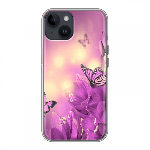 Дизайнерский пластиковый чехол для Iphone 14 Бабочки
