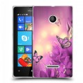 Дизайнерский пластиковый чехол для Microsoft Lumia 435 Бабочки