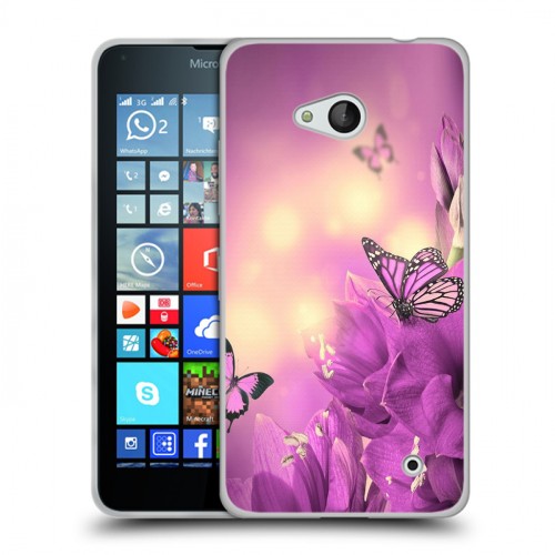 Дизайнерский пластиковый чехол для Microsoft Lumia 640 Бабочки