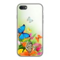Дизайнерский силиконовый чехол для Iphone 7 Бабочки