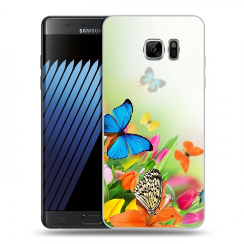 Дизайнерский пластиковый чехол для Samsung Galaxy Note 7 Бабочки