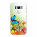 Дизайнерский силиконовый чехол для Samsung Galaxy S8 Бабочки