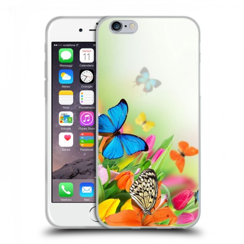 Дизайнерский пластиковый чехол для Iphone 6/6s Бабочки