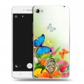 Дизайнерский пластиковый чехол для Lenovo S90 Бабочки