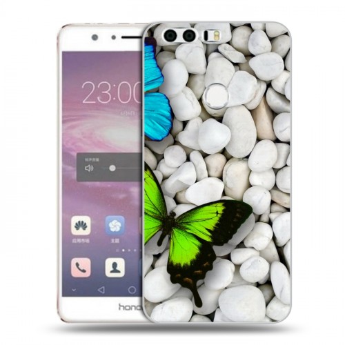 Дизайнерский пластиковый чехол для Huawei Honor 8 Бабочки