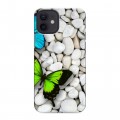 Дизайнерский силиконовый чехол для Iphone 12 Бабочки