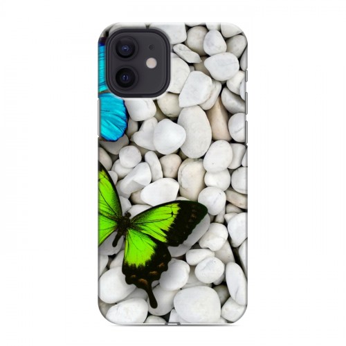 Дизайнерский силиконовый чехол для Iphone 12 Бабочки