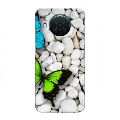 Дизайнерский пластиковый чехол для Nokia X10 Бабочки