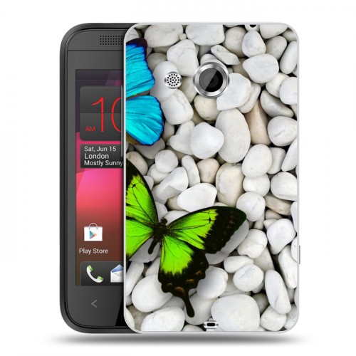 Дизайнерский пластиковый чехол для HTC Desire 200 Бабочки