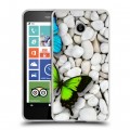 Дизайнерский пластиковый чехол для Nokia Lumia 630/635 Бабочки