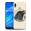 Дизайнерский пластиковый чехол для Huawei Y6 (2019) Ворон