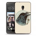 Дизайнерский пластиковый чехол для HTC Desire 700 Ворон