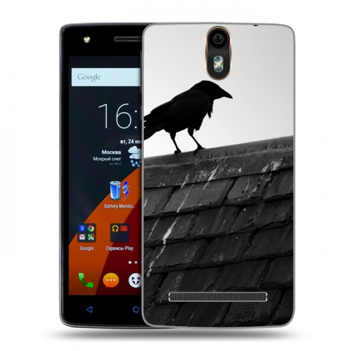 Дизайнерский силиконовый чехол для Wileyfox Storm Ворон