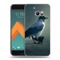 Дизайнерский пластиковый чехол для HTC 10 Ворон