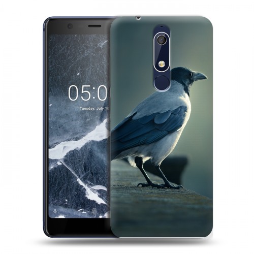 Дизайнерский пластиковый чехол для Nokia 5.1 Ворон