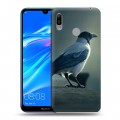 Дизайнерский пластиковый чехол для Huawei Y6 (2019) Ворон