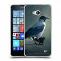 Дизайнерский пластиковый чехол для Microsoft Lumia 640 Ворон