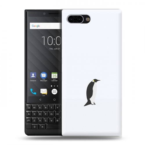 Дизайнерский пластиковый чехол для BlackBerry KEY2 Пингвины