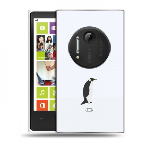 Дизайнерский пластиковый чехол для Nokia Lumia 1020 Пингвины