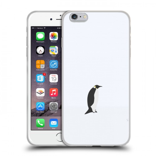 Дизайнерский силиконовый чехол для Iphone 6 Plus/6s Plus Пингвины
