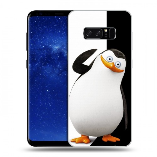 Дизайнерский силиконовый чехол для Samsung Galaxy Note 8 Пингвины